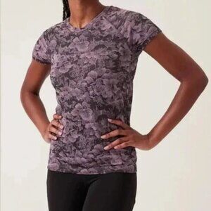 Athleta Momentum Seamless Floral T-shirt size Small
